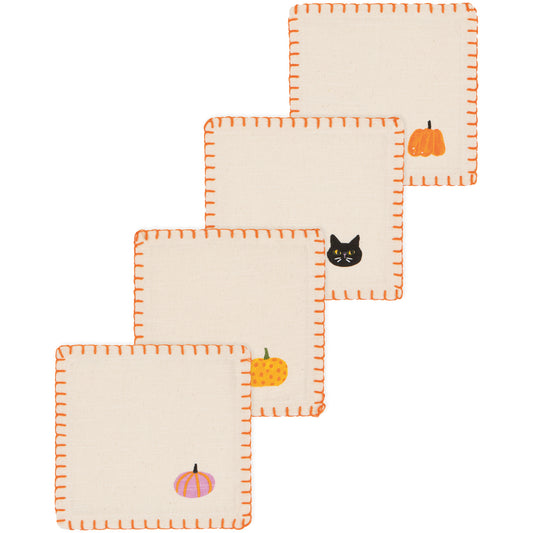 Hallows' Eve Halloween Cocktail Napkins Set of 4