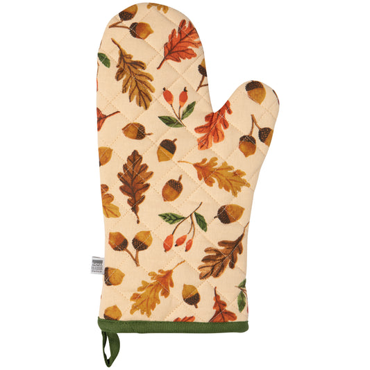 Oak and Acorn Oven Mitt