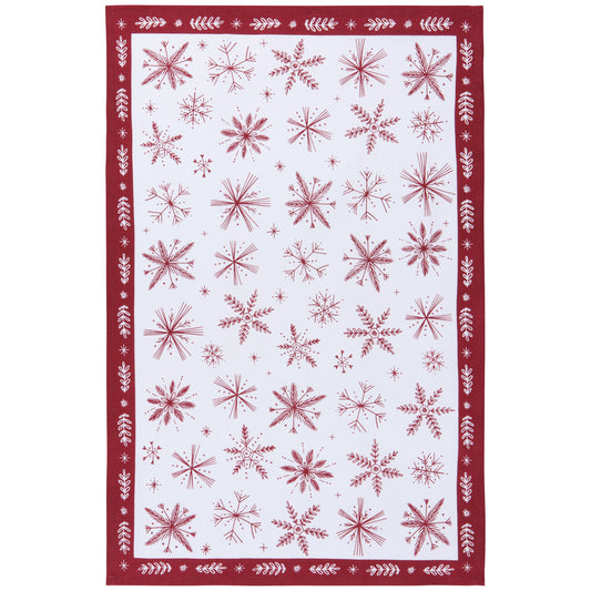 Snowflakes Christmas Dishtowel
