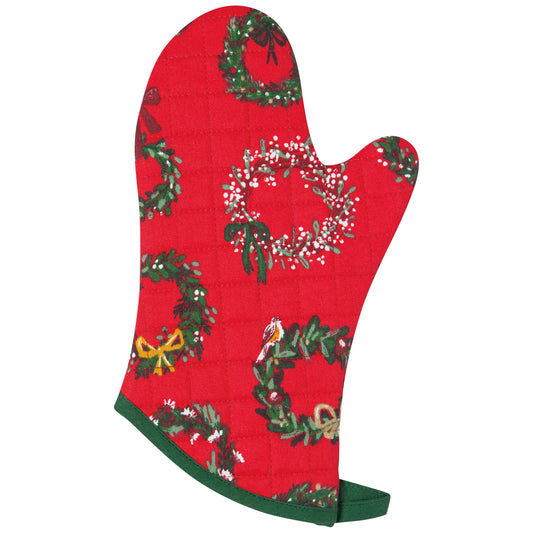 Wreaths Christmas Oven Mitt