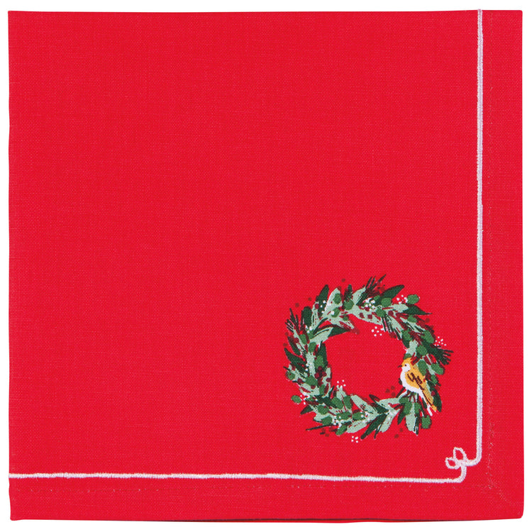 Wreaths Christmas Napkins Set of 4