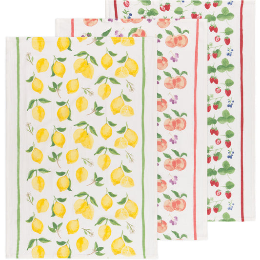 Fruit Salad Bakers Floursack Dishtowels Set of 3