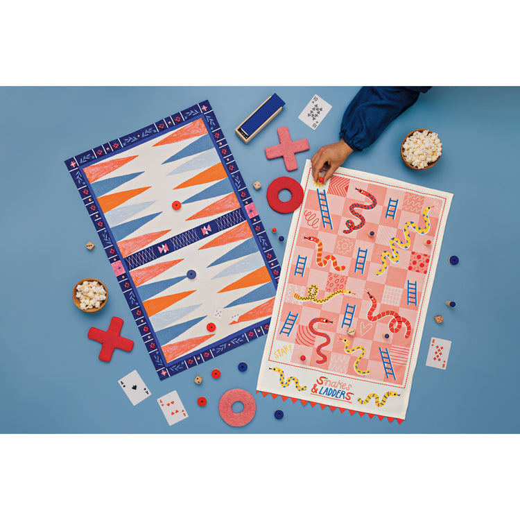 Snakes and Ladders Dishtowel