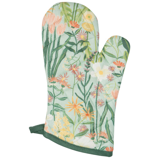 Bees & Blooms Oven Mitt