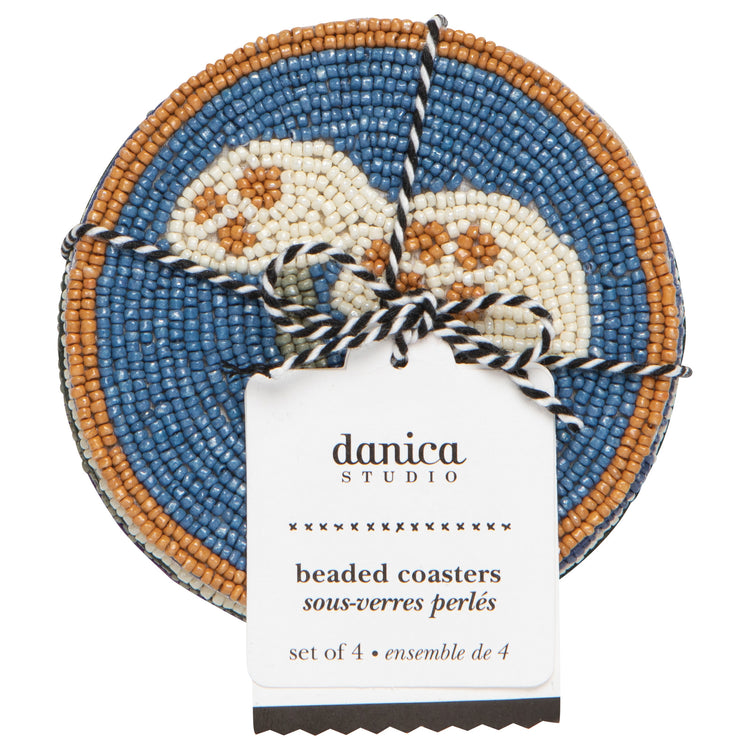 Wildgrove Beaded Coasters Set of 4