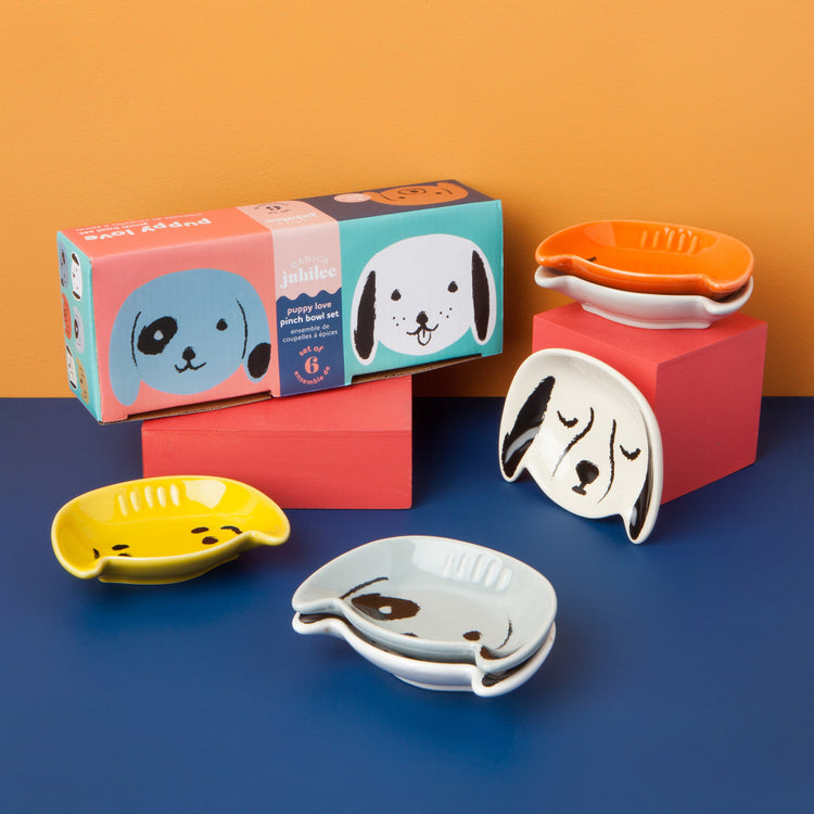 Puppy Love Pinch Bowls Set of 6