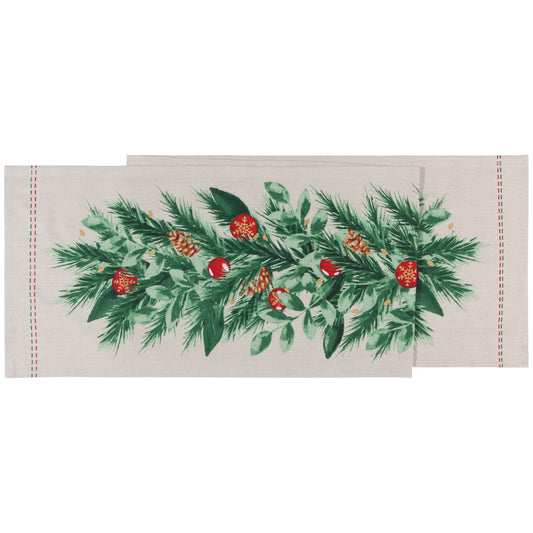 Deck The Halls Table Runner 72 Inches
