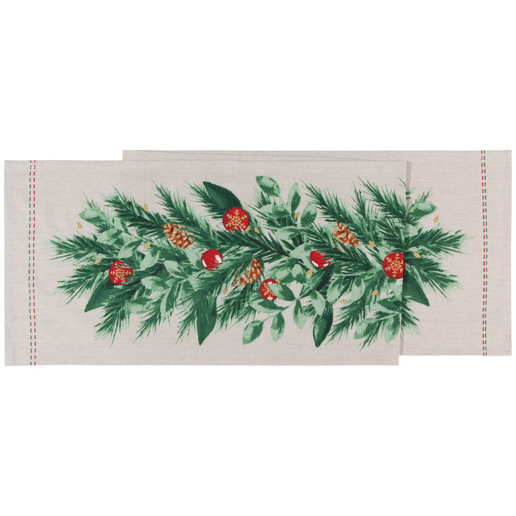 Deck The Halls Table Runner 72 Inches