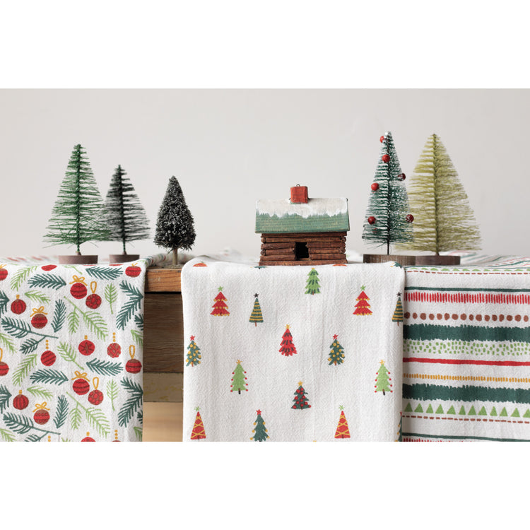 Merry And Bright Baker's Floursack Dishtowels Set of 3