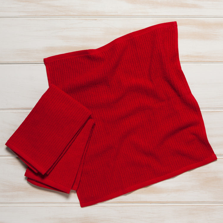 Barmop Red Dishtowels Set of 3