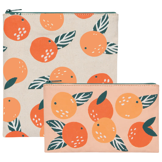 Paradise Oranges Snack Bags Set of 2