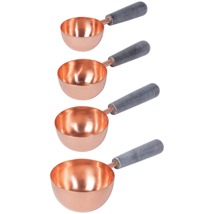 Rose Gold Slate Marble Measuring Cups Set of 4