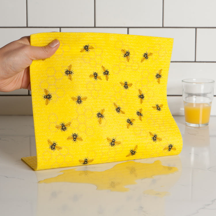 Bees Swedish Sponge Towel