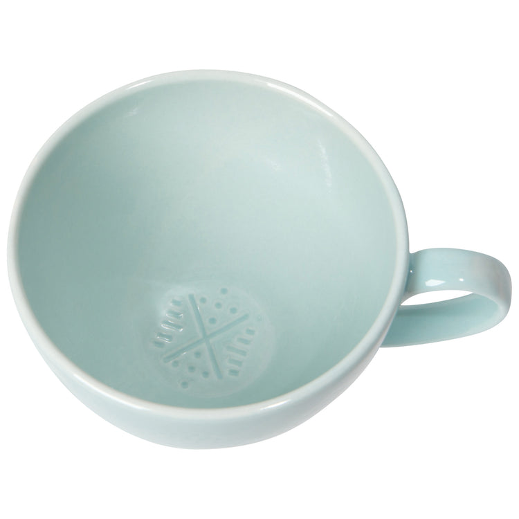 Blue Glass Adorn Mug 16 oz