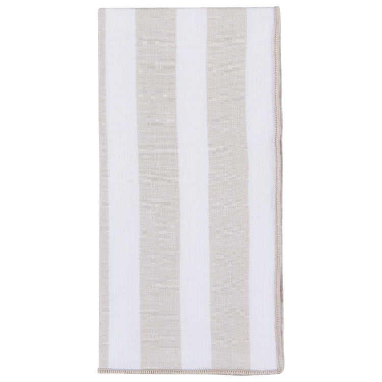 Dove Gray Caban Stripe Napkins Set of 4