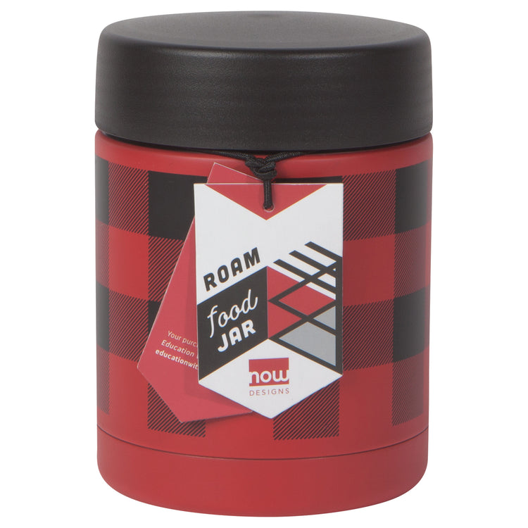 Buffalo Check Small Food Jar 12 oz