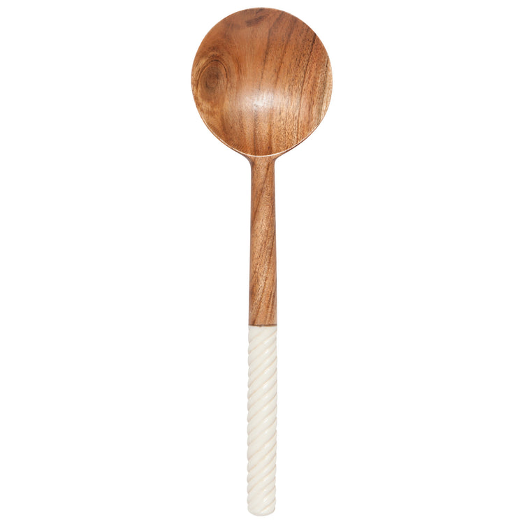 Resin Acacia Wood Salad Servers Set of 2