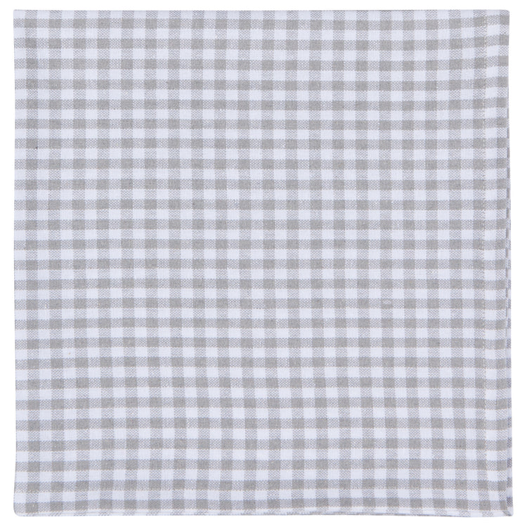 Second Spin Gray Gingham Napkins Set of 4