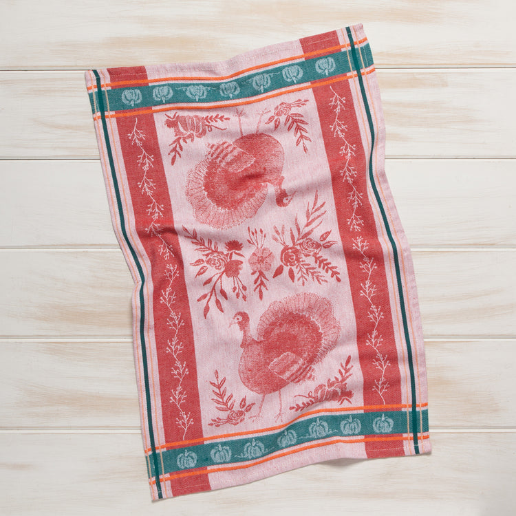 Harvest Turkey Jacquard Dishtowel