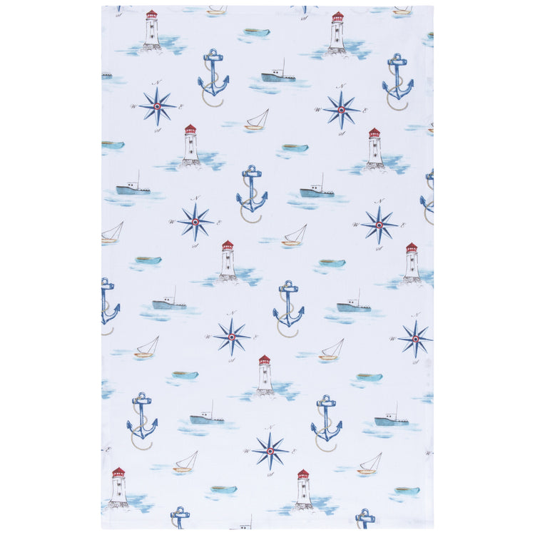 Compass Coordinated Dishtowels Set of 2