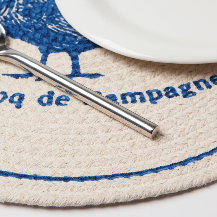 Rooster Francaise Braided Placemat