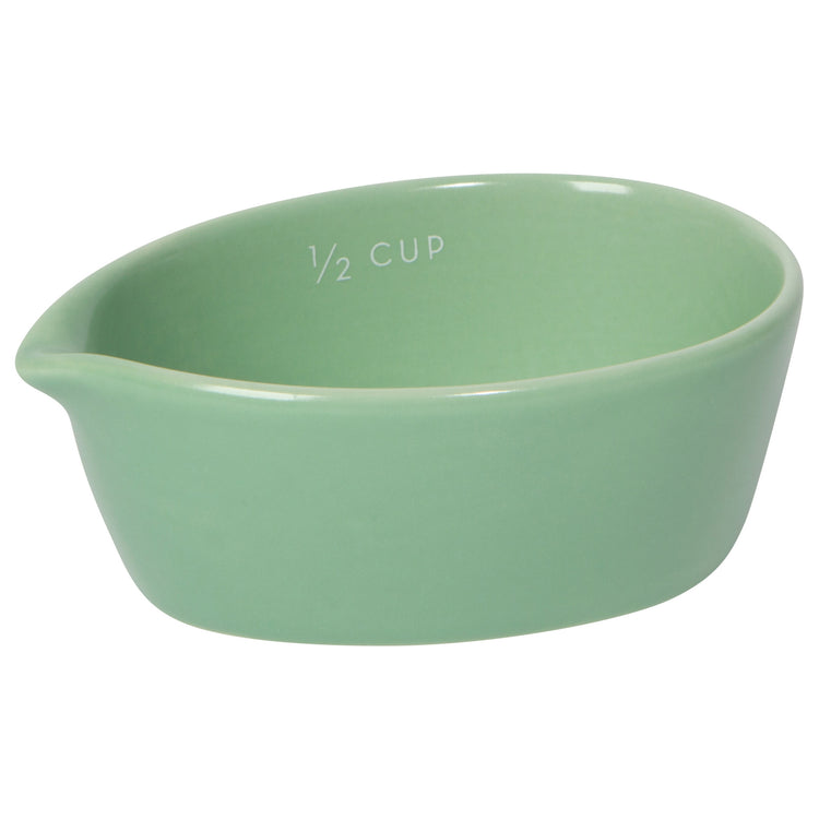 Leaf Stoneware Measuring Cups Set of 4