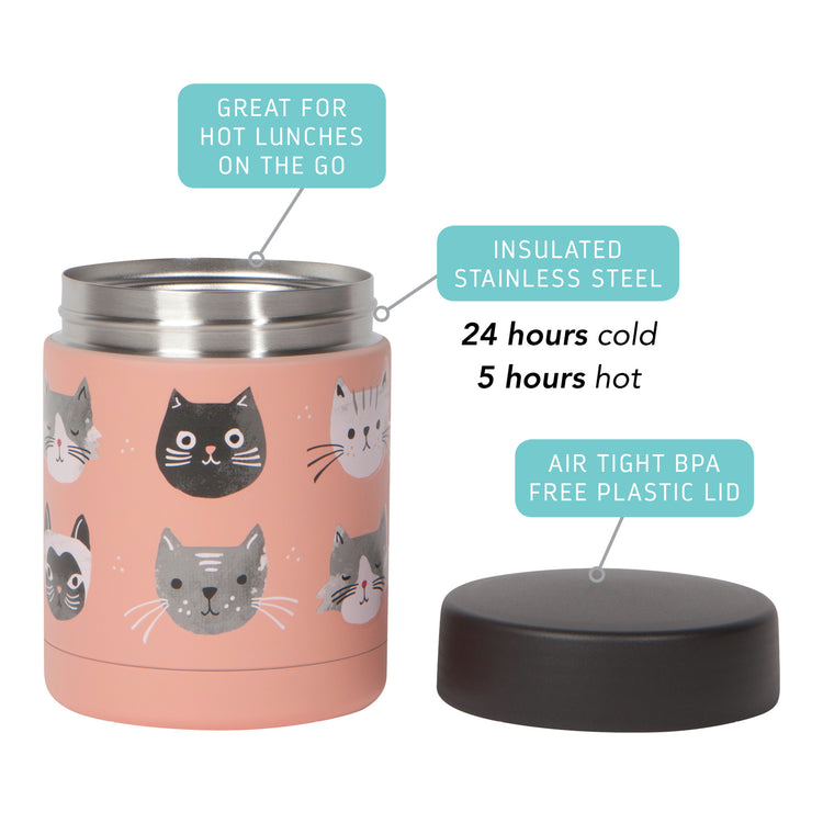 Cats Meow Small Food Jar 12 oz