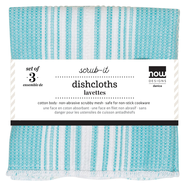 Scrub-It Bali Blue Dishcloths Set of 3