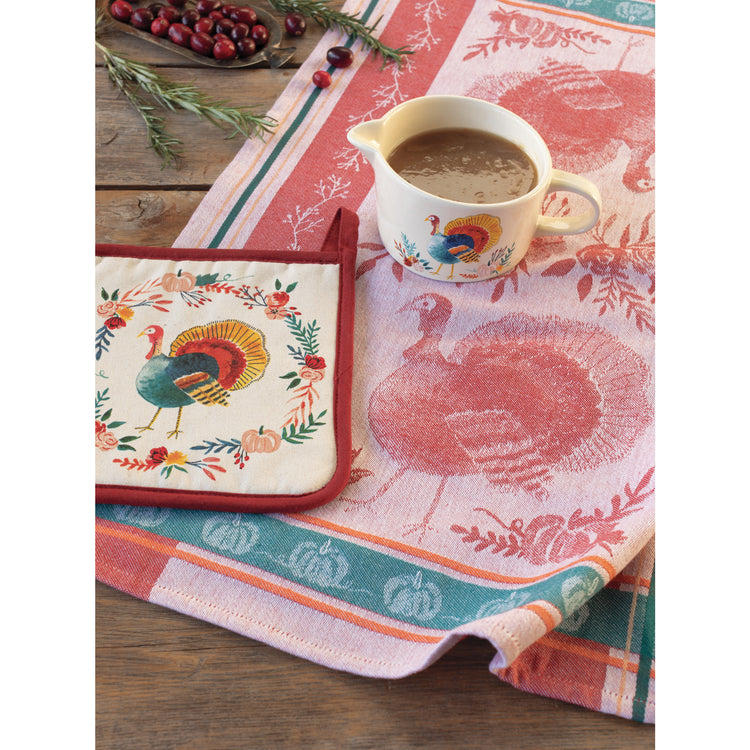 Harvest Turkey Jacquard Dishtowel