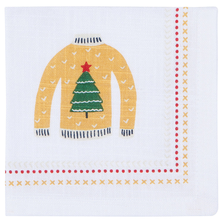 Ugly Christmas Sweaters Cocktail Napkins Set of 4