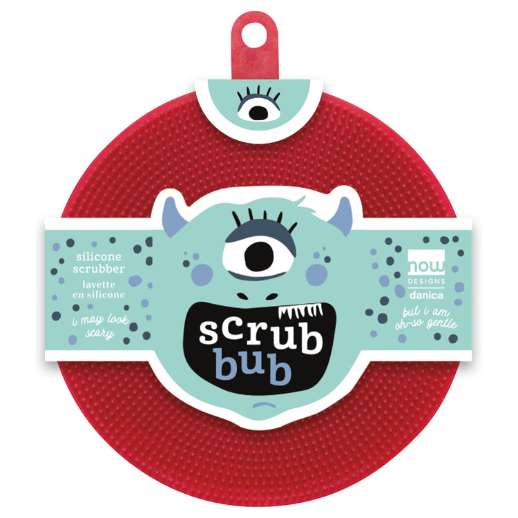 Scrub Bub Carmine Red Silicon Scrubber
