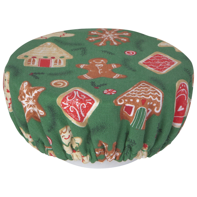 Christmas Cookies Bowl Covers Set of 2