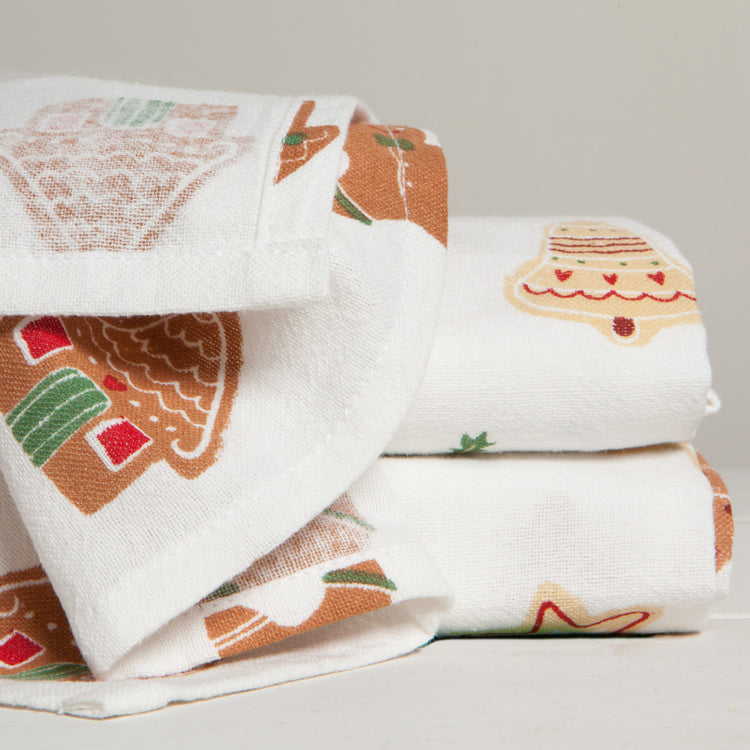 Christmas Cookies Baker's Floursack Dishtowels Set of 3