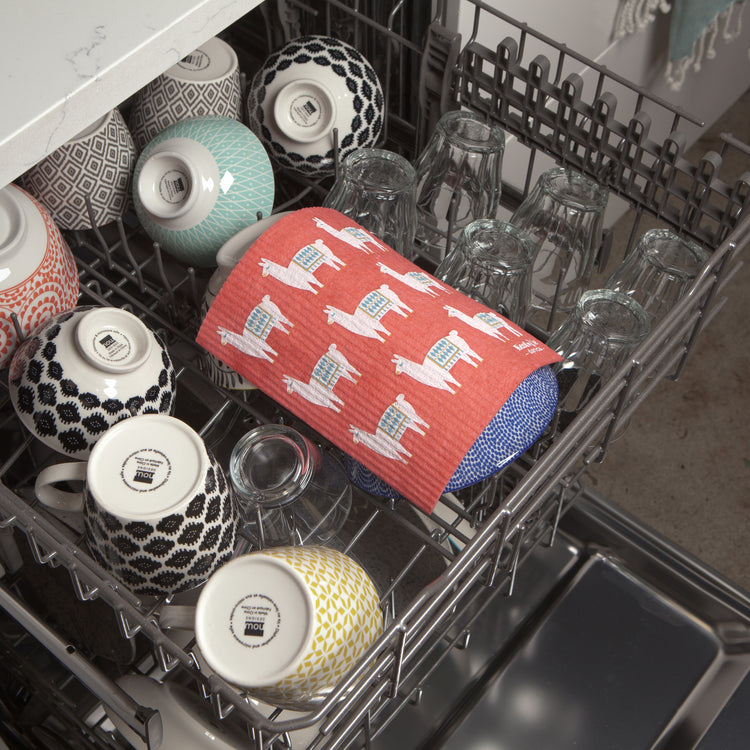 Lupe Llama Swedish Sponge Cloth