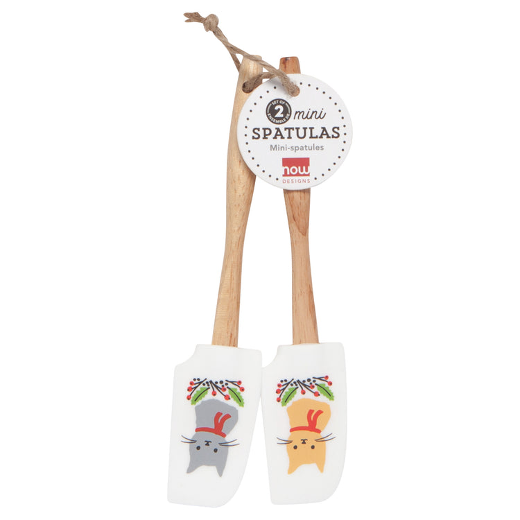 Jingle Cat Mini Silicone Spatulas Set of 2