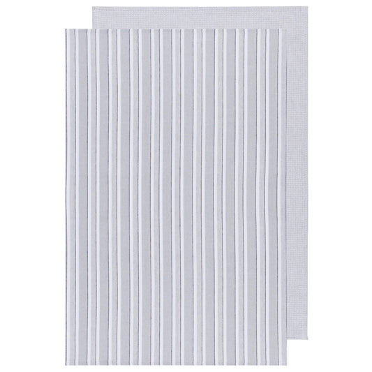 Second Spin Fog Stripe Dishtowel Set of 2