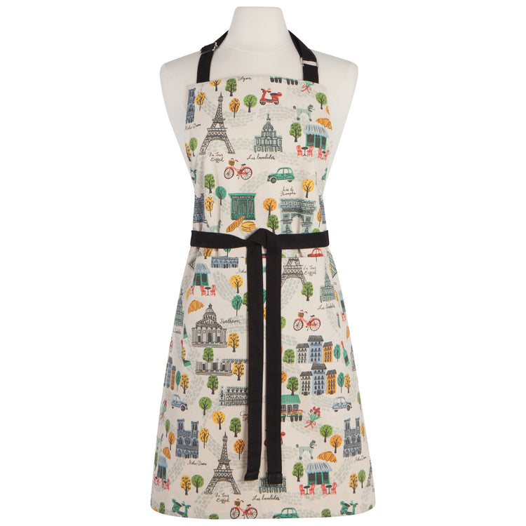 Meet Me In Paris Chef's Cotton Kitchen Apron