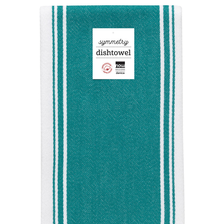Symmetry Peacock Green Dishtowel