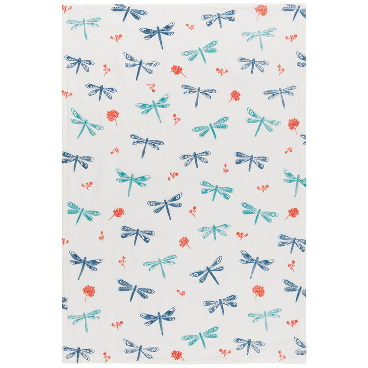 Dragonfly Baker's Floursack Dishtowels Set of 3