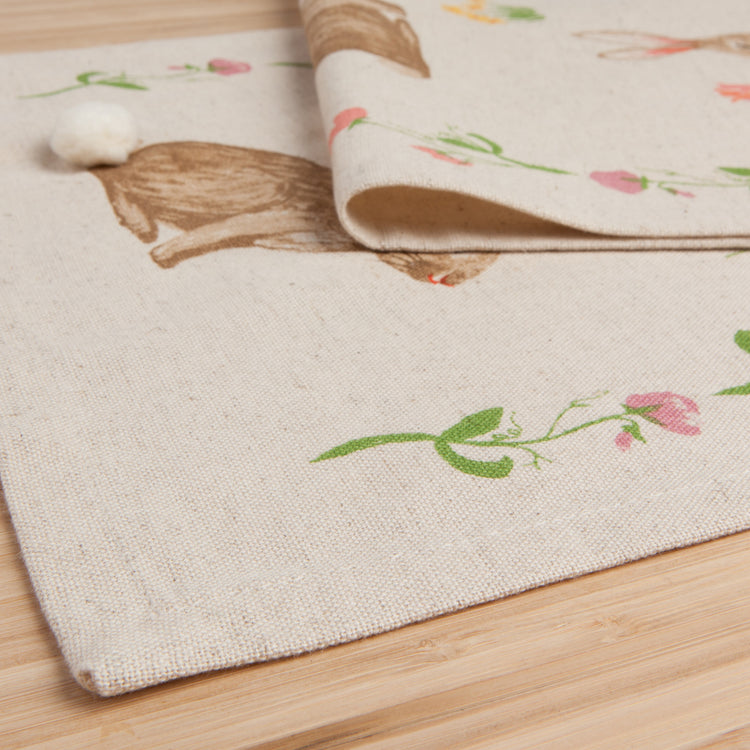 Easter Bunny Table Runner 72 Inches
