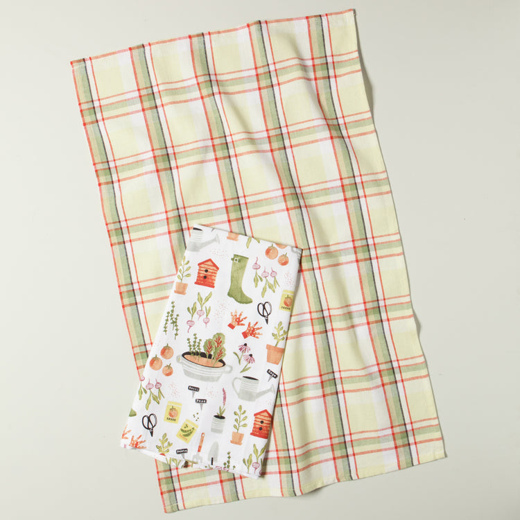 Garden Coordinated Dishtowels Set of 2