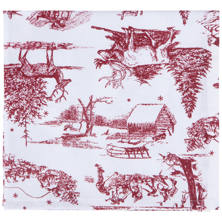 Winter Toile Printed Napkins Set of 4