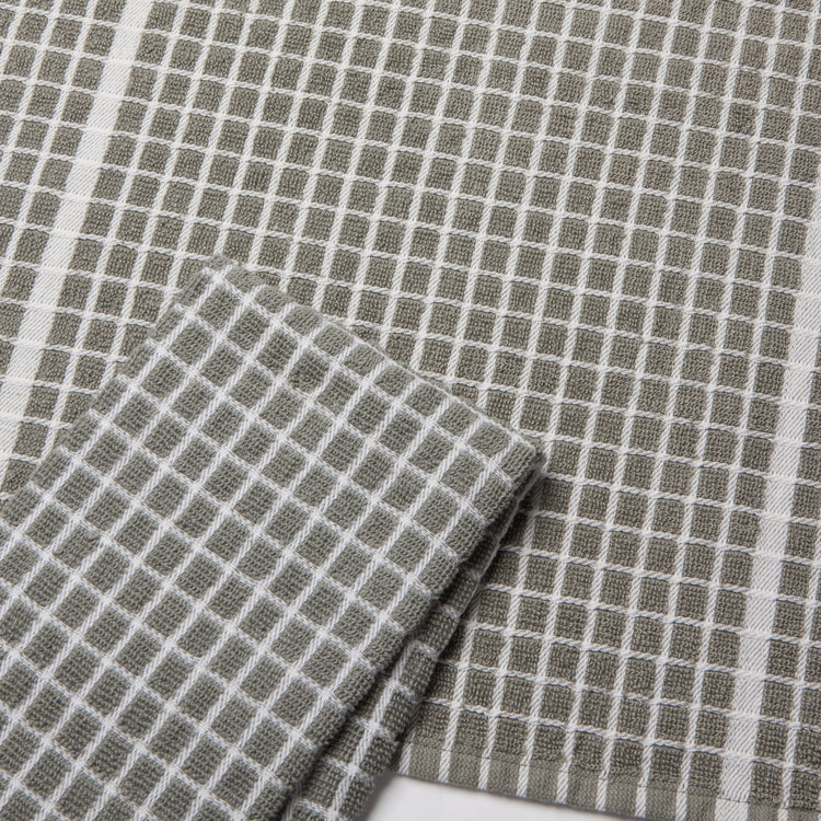 Terry Dishtowels London Gray Set of 2