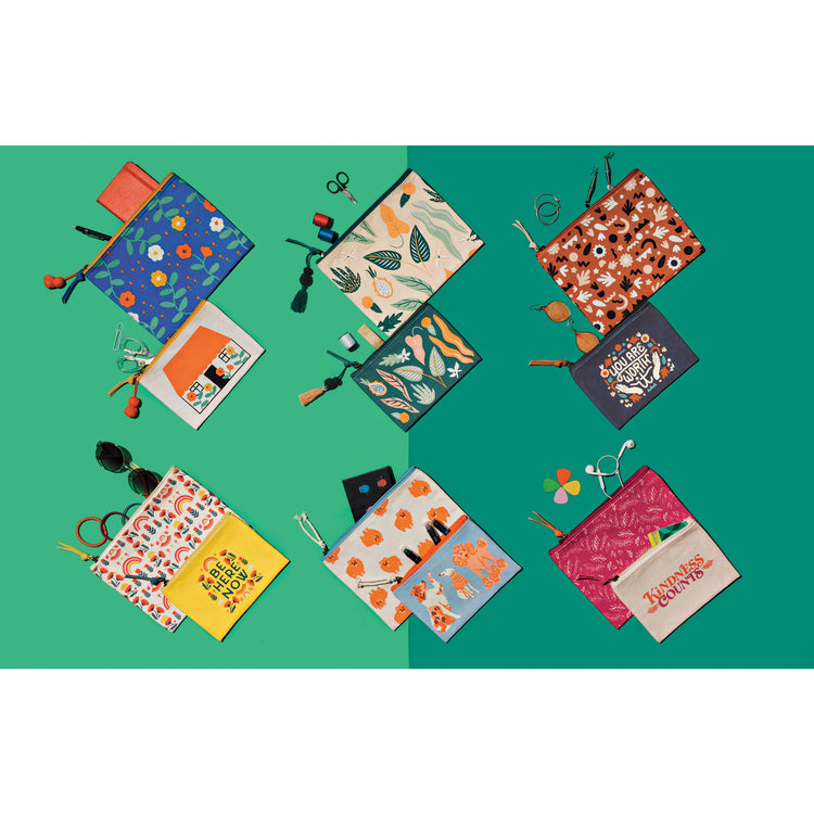 You Are Worth It Zipper Pouch Set of 2