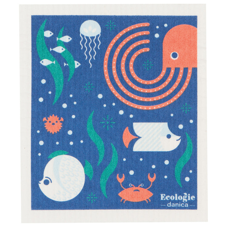 Under The Sea Swedish Sponge Cloth