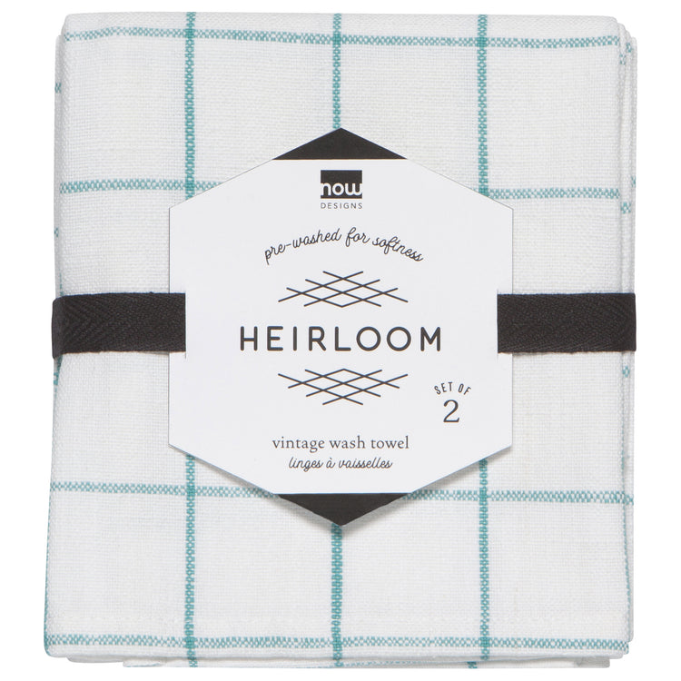 Lagoon Vintage Wash Dishtowels Set of 2