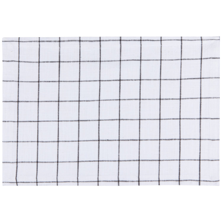 Vintage Wash Black Check Placemat