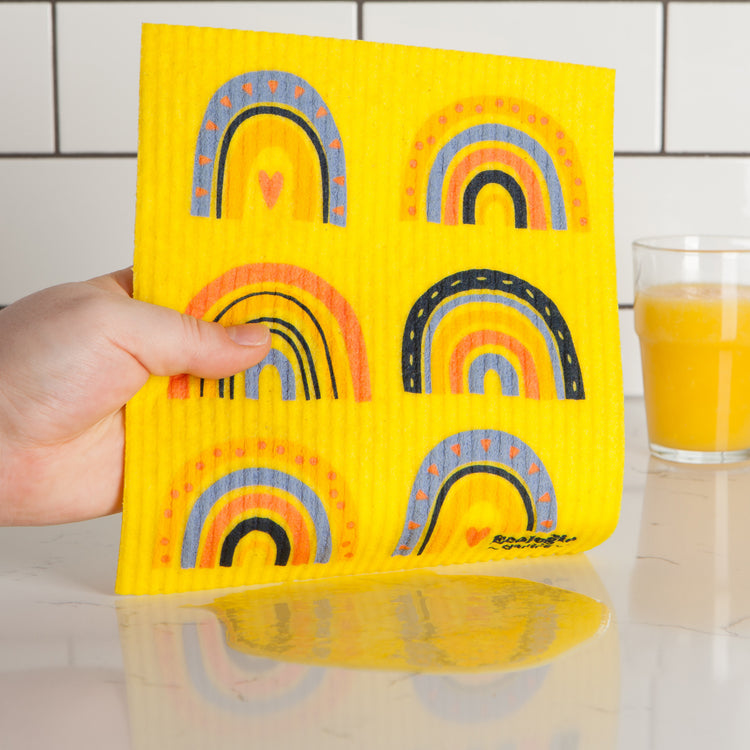 Rainbows Swedish Dishcloth