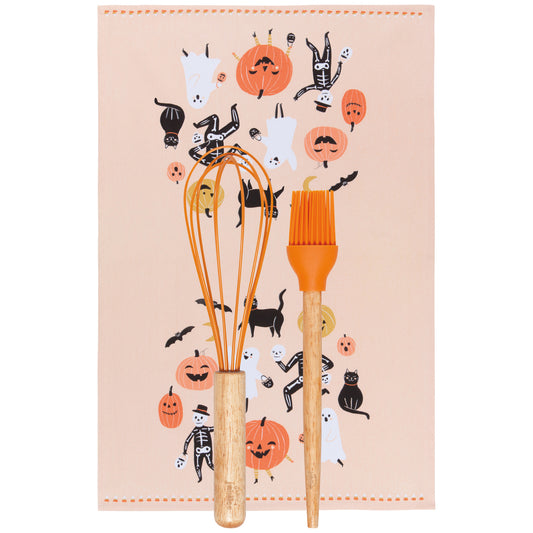 Boo Crew Whisk Brush and Dishtowel Set of 3