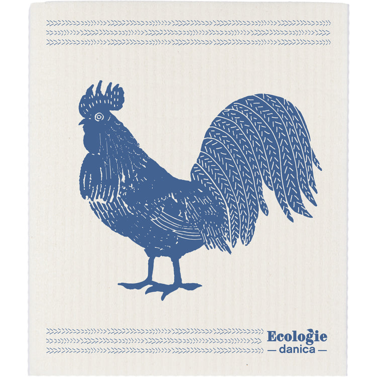 Rooster Française Swedish Sponge Cloth
